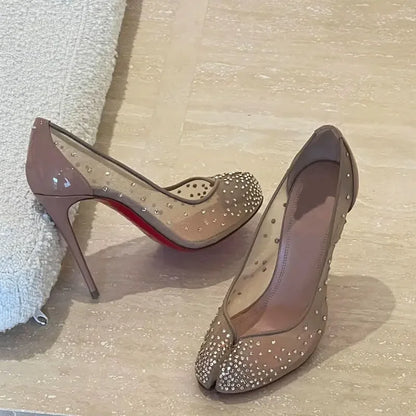 High Heels 11 Cm Thin Stiletto Party Pumps Spring Summer Fashion Shoes Large Size Zapatos De Mujer Shoes for Women Women Ultra