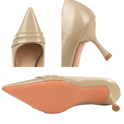 BIGTREE Shoes Women Pumps Patent Leather High Heels Women Shoes Pointed Kitten Heels 6.5 Cm Sexy Party Shoes Ladies Heels 2026