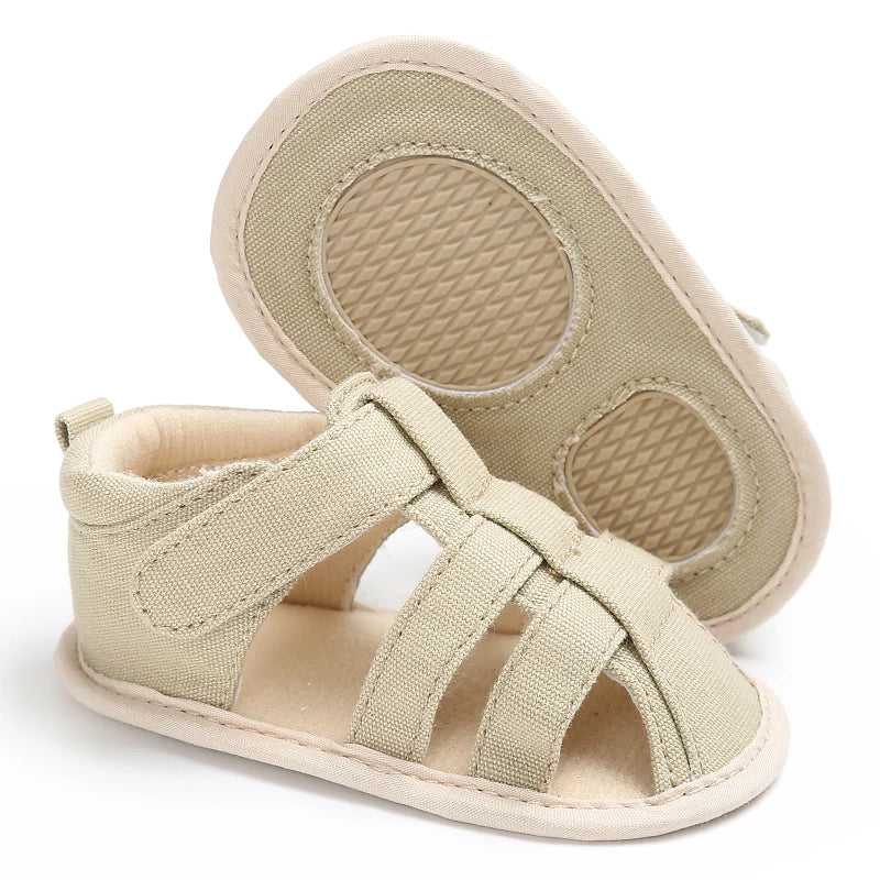Summer Baby Shoes Walking Shoes 0-1 Year Old Male and Female Baby Walking Shoes Roman Sandals