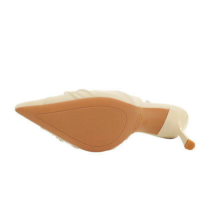BIGTREE Shoes Bowknot Design High-heeled Sandals Women Shoes Buckle Women Pumps Stiletto Heels 8 cm Summer Sandals Ladies Shoes