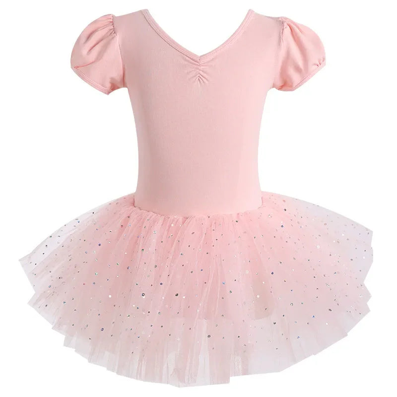 Summer Casual Ballerine Girl Dress Tutu Dance Ballet Children's Clothing Gymnastics Girls Dresses Ballet Leotards Vestidos