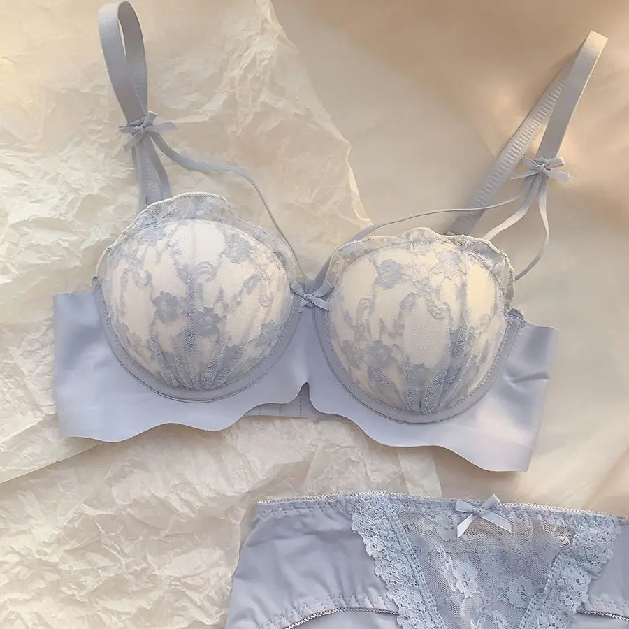 New Sweet and Cute Girl-free Undergarment Women's Comfortable Bra Cover Set