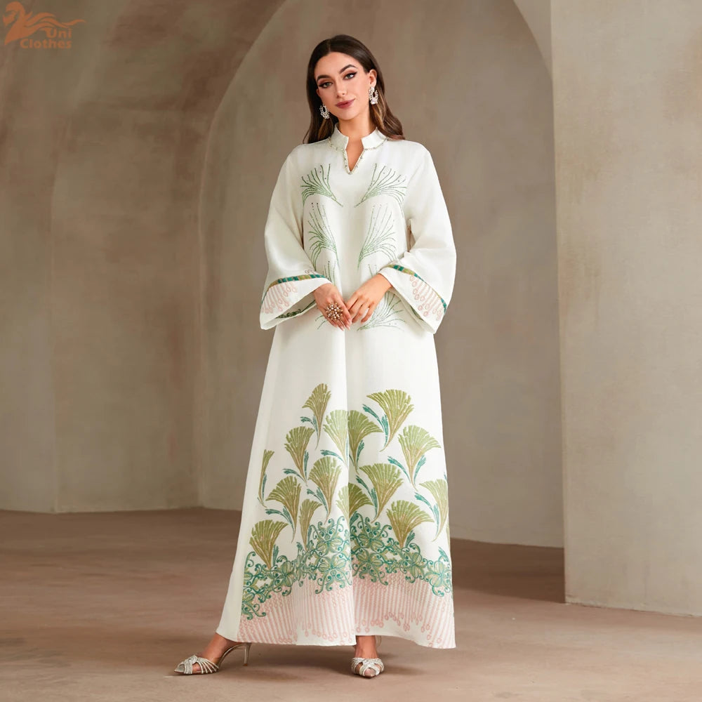 Eid Abaya Dubai Diamond Muslim Dress Women Islam Jalabiya Winkle Kaftan Turkey Kebaya Caftan Marocain Femme Robe Djellaba Abayas