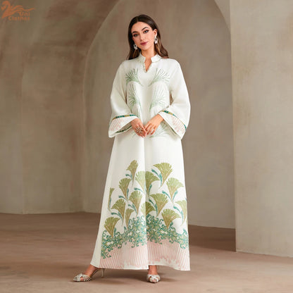 Eid Abaya Dubai Diamond Muslim Dress Women Islam Jalabiya Winkle Kaftan Turkey Kebaya Caftan Marocain Femme Robe Djellaba Abayas