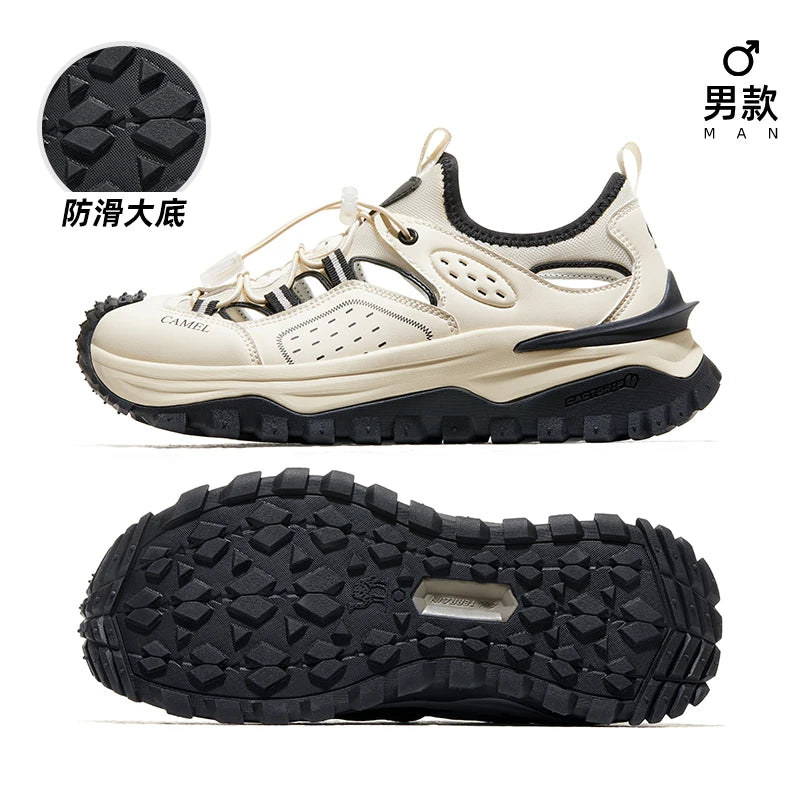 GOLDEN CAMEL Hiking Sandals Women Sports Quick-dry Water Shoes Beach Sandal Shoes Non-slip Wading Shoes for Men Casual Walking