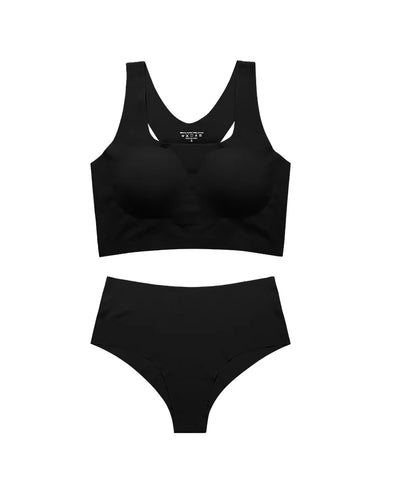 Women Wireless Bra Custom Bra And Shorts Sets Reggiseno Senza Cuciture Removeable Padded Seamless Bra Set