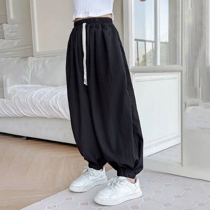 Kids' Ice Silk Mosquito Repellent Pants Lightweight Slim Fit Harem Pants for Boys Girls Spring Fall All Season Outdoor Wear