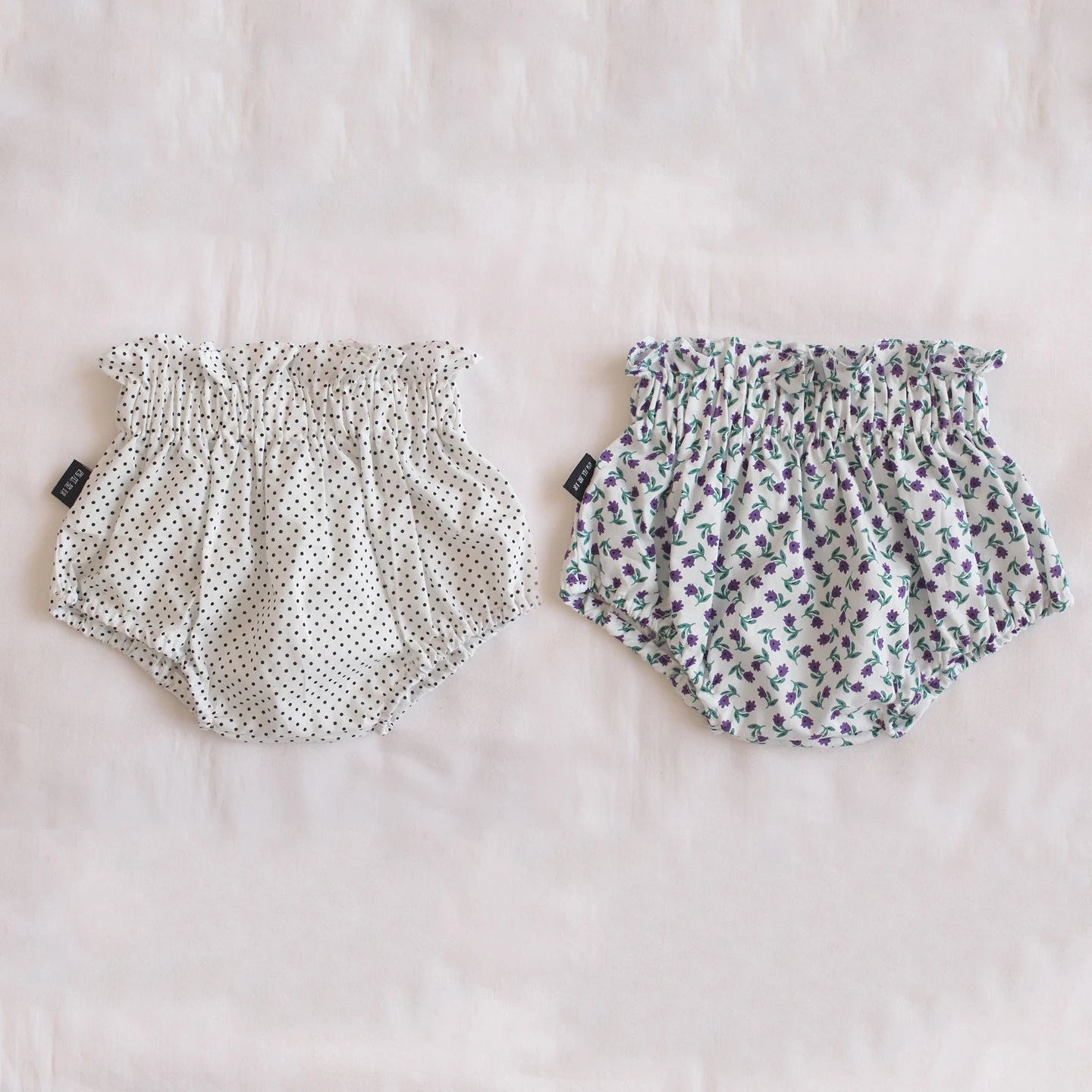 Ircomll 2pcs Summer Toddler Baby Girl Shorts Cotton Linen Floral Breathable Lounge Kids Pants Children Loose PP Pants Shorts