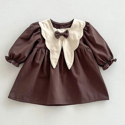 2024 New 0-4Yrs Baby Girl Clothing Short Sleeve Cotton Splicing Kids Princess Dresses Baby Girl Party Dress