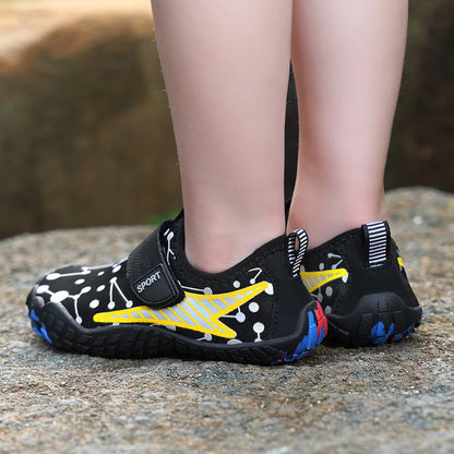 Children Beach Aqua Shoes Boy Girl Barefoot Water Shoes Quick-Dry Drainage Diving Swim Sandals Kids Fishing Surf Wading Sneakers