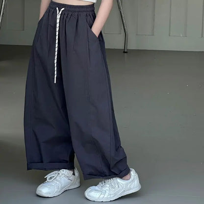 Girls' Lightweight Summer Loose Stylish Wide Leg Harem Pants 5-12 Years