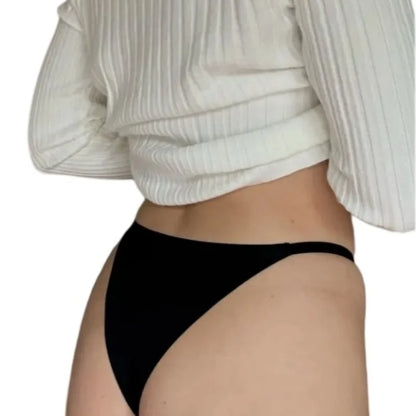 4Pcs/Set Women Ice Silk Low Rise Briefs with Decorative Side Buckle Sexy Brazilian Panties Seamless Underwear Lingerie S-XL