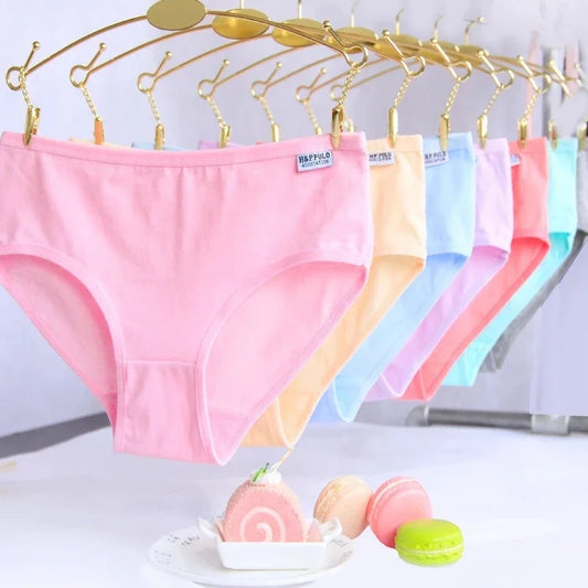 7 Pack Cotton Panties for Women Soft Breathable Solid Briefs Everyday Underwear Comfortable