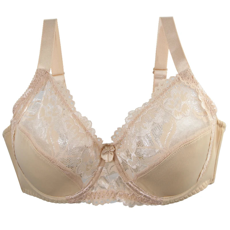2024 New Sexy DEF Cup Bras Underwear For Women Lace Gather Steel Ring Adjustable Collection Plus Size Lingerie