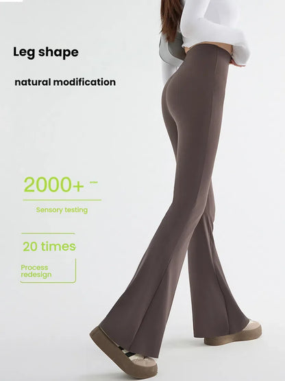 New High Waist Flared Shark Pants for Women Summer Stretchy Bootcut Shark Pants Retro Casual Trousers Streetwear Woman Clothes