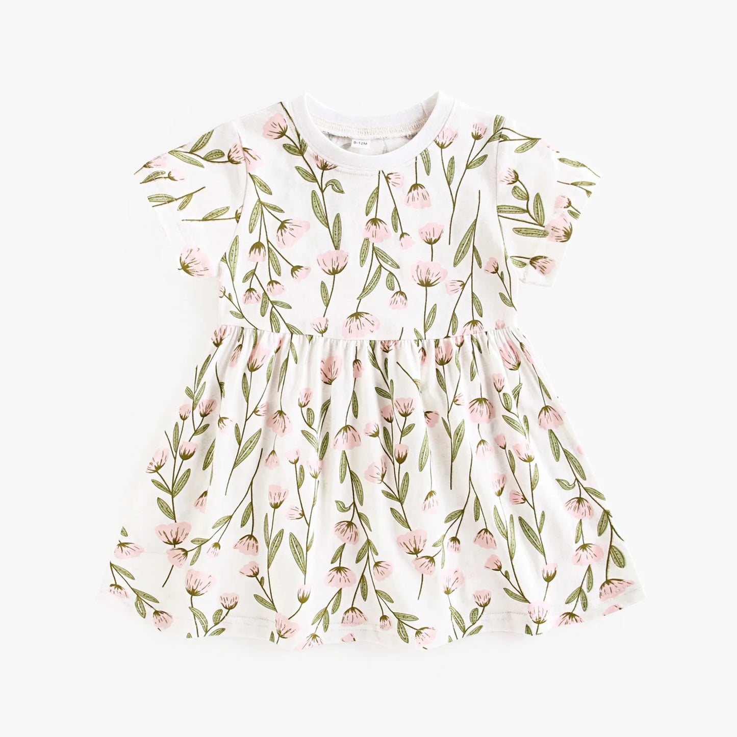 Sanlutoz Summer Fashion Kids Dress Floral Baby Girls Dress Clothing Cotton