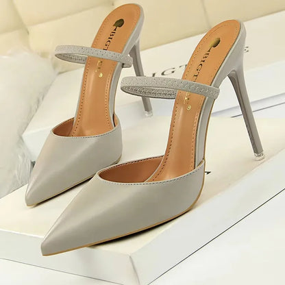 BIGTREE Shoes Women Pumps Fashion High Heels Shoes Black Pink Yellow Shoes Women Bridal Wedding Shoes Ladies Stiletto Party Shoe