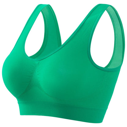 Seamless Bras For Women Hollow Mesh Breathable Sports Bra Female Wireless No Pads Crop Top Sexy Lingerie Soft Brassiere M-5XL
