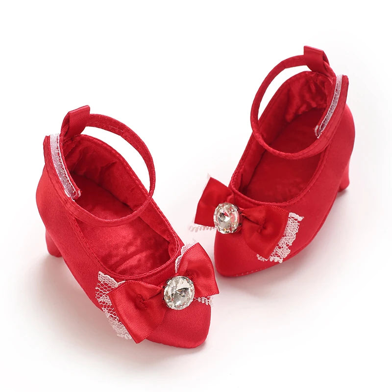 Summer Fashion New Female Baby Bow High Heels