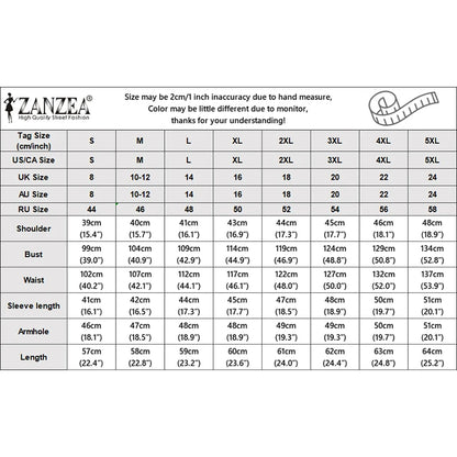 ZANZEA Women 3/4 Lantern Sleeve Blouses Summer Stand Collar Pleated Detailing Solid Color Tops Spring Commute Work Blusas Mujer