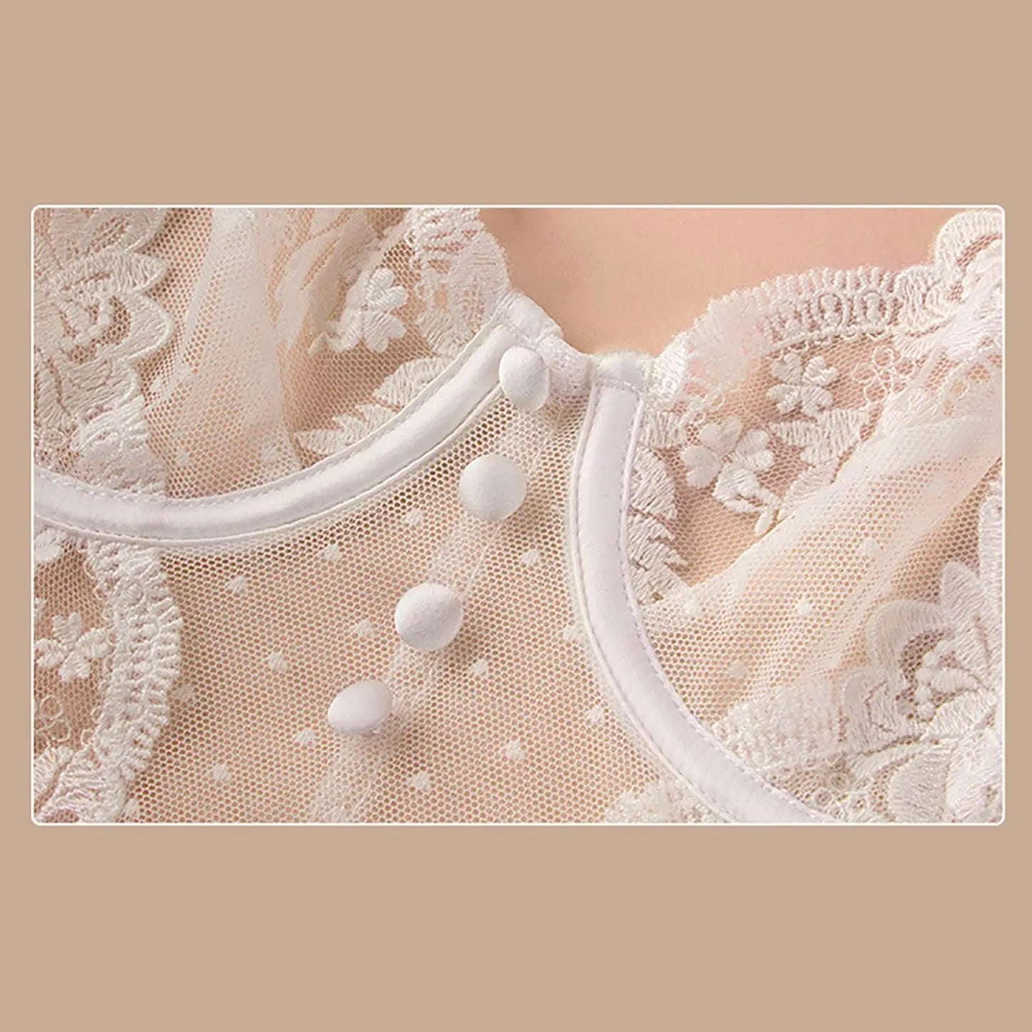 Women Lingerie Set Thin Underwear 2 Piece Bodysuit Underwire Lace Transparent Bra Panty Sets for Bridal Gift Wedding Sleepwear