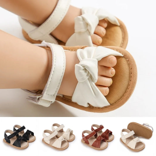 Summer 0-18M Baby Cute Open Toed Pre School Summer Sandals Princess Casual Soft Rubber Bottom Non Slip Single Shoes Women