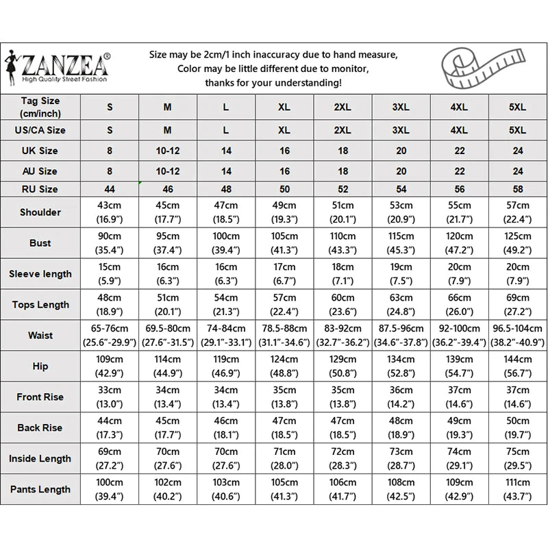 ZANZEA Women's Elegant Pant Sets Lapel Collar Sleeveless Top & Wide Leg Pant 2 Piece Suits Office Lady Commute Work Outfits