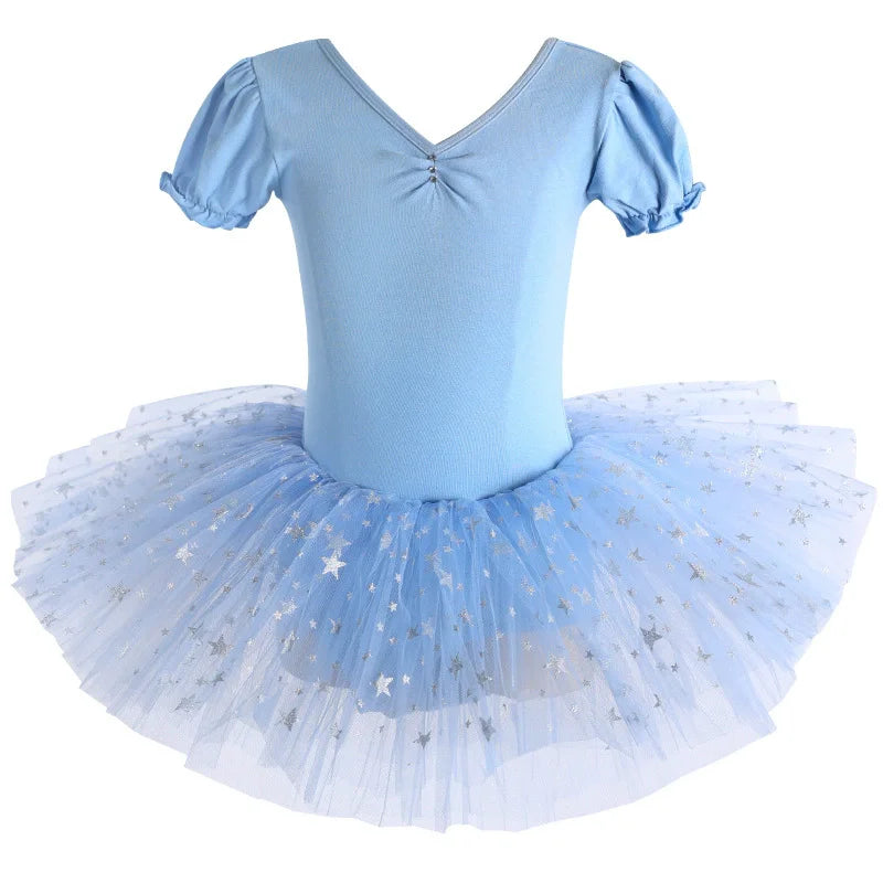 Summer Casual Ballerine Girl Dress Tutu Dance Ballet Children's Clothing Gymnastics Girls Dresses Ballet Leotards Vestidos