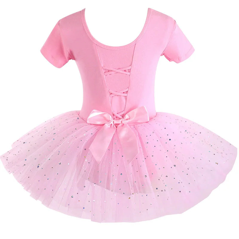 Summer Casual Ballerine Girl Dress Tutu Dance Ballet Children's Clothing Gymnastics Girls Dresses Ballet Leotards Vestidos