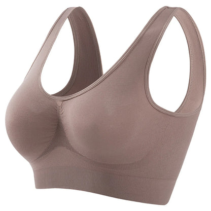 Seamless Bras For Women Hollow Mesh Breathable Sports Bra Female Wireless No Pads Crop Top Sexy Lingerie Soft Brassiere M-5XL