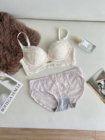 YUQI Women Lace Bra Wireless Push Up Bra for Petite Women Full Coverage T Shirt Bra Comfortable Support Bra No Underwire S-XLAB