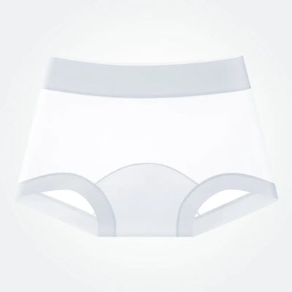 Soft Sexy Breathable Women's Panties Comfortable No Trace Thin Underwear Ice Silk Underwear High Waist Boxer Pants Intimates