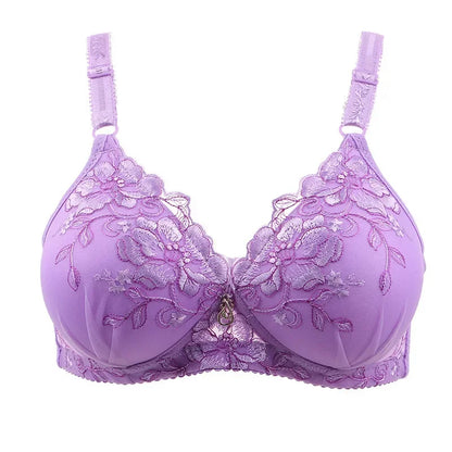 Adjustable Sexy Lingerie Bralette Push Up Bras for Women Underwear Vintage Floral Print Sexy Lace Bras Mujer Feminino Lingerie