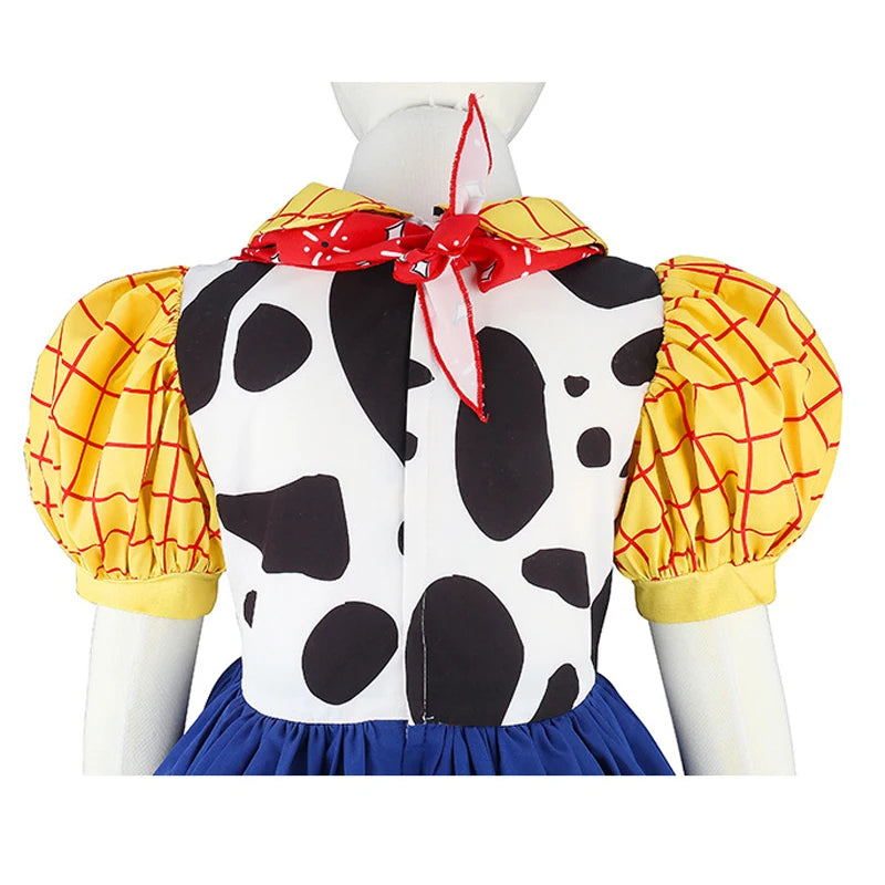 2026 New Movie Cowgirl Toy Woody Dresses For Girls Jessie Princess Costumes Kids Christmas Halloween Outfits