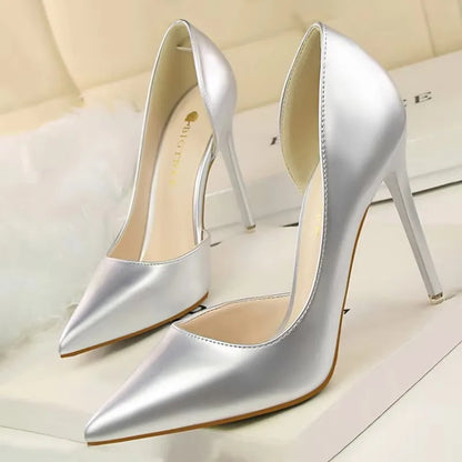 BIGTREE Shoes Patent Leather Heels 2026 Fashion Woman Pumps Stiletto Women Shoes Sexy Party Shoes Women High Heels 12 Colour