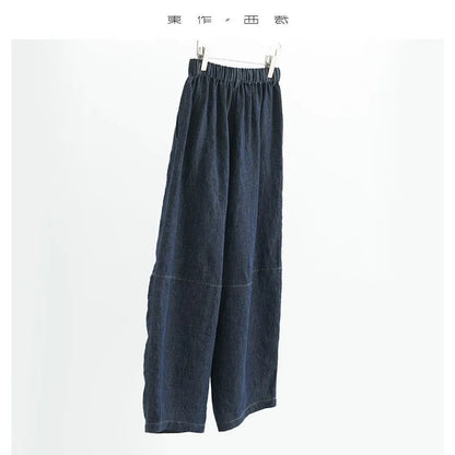 Wear It in Summer, It's Cool~ Lightweight Linen Pants, Wide-Leg Pants, Loose Long Pants for Women in Summer