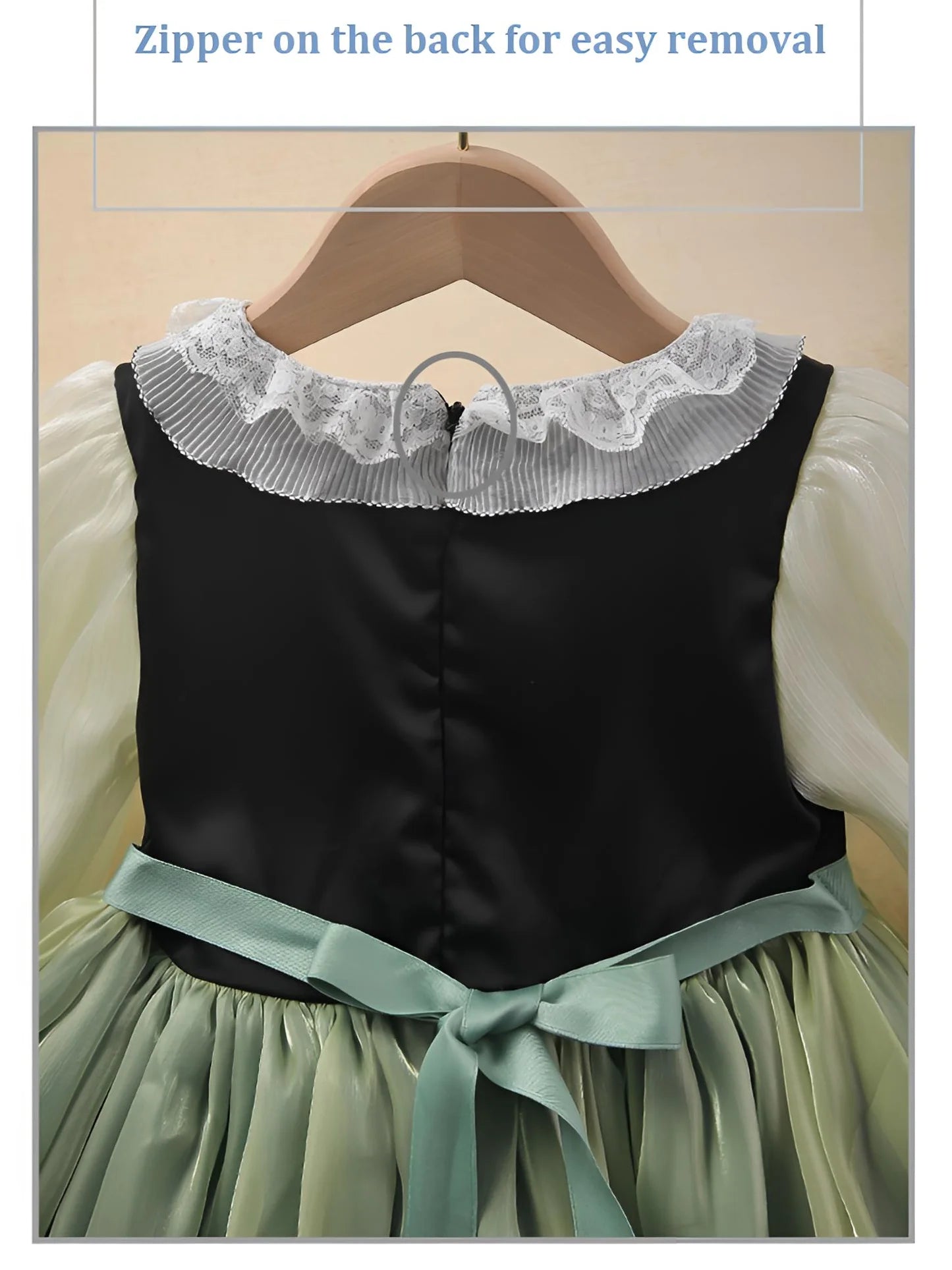Clothing for New Kids Autumn 2026 Quality Korean Style Anna Baby Girls One Piece Princess Sundress Dress Up Girl Green Party