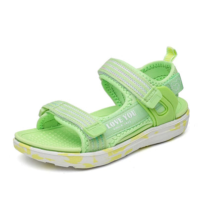 Girls Sandals, Summer Outdoor Sports Sandals, Big Children Casual Beach Shoes, Comfortable Children Fashion Non-Slip Sandals 40