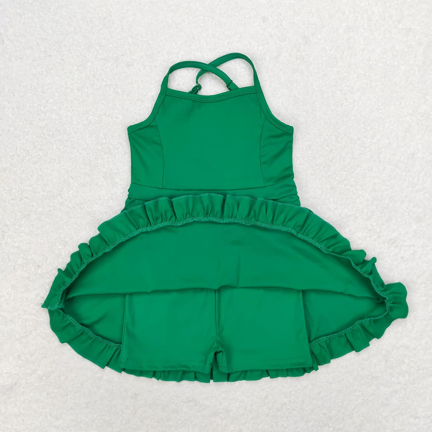 Best Selling Baby Girls Lavender Strap Colorful Skorts Shorts Yoga Sportswear Knee Length Dresses Toddler Kids Children Clothes