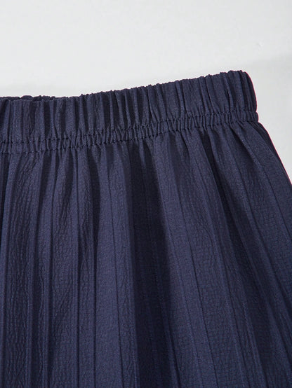 Girls Casual Long Pants Set Summer Fashion One-Shoulder Strap Top And Long Pants Outfit Suitable for Outdoor Scenarios