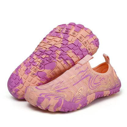 Boys Girls Aqua Shoes Kids Quick Drying Sneakers Drainage Design Hiking Wading Water Shoes Children Mesh Swimming Beach Barefoot