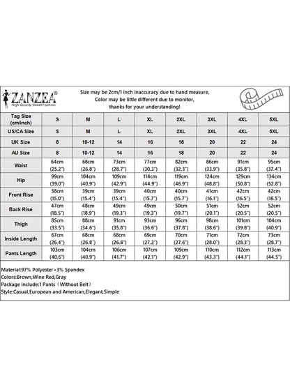 2025 ZANZEA Women High Waist Pants Elegant Wide Leg Long Trouser Satin Silk Formal Pantalons Summer Casual Pocket Office Bottoms
