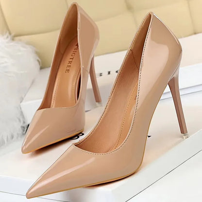 BIGTREE Shoes Patent Leather Shoes Woman Pumps High Heels Stiletto Heels 10.5 Cm Red Wedding Shoes Bridal Shoes Women Heels 2026