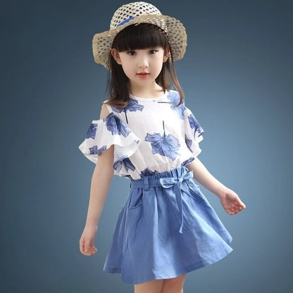 Children's Sets 8 To 14 Year Old Girls Clothes Outdoor Kids Girl 12 Years Fashion Letters Summer Luxury From 13 Child Girl's Set