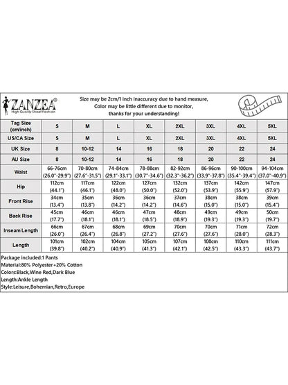 2025 ZANZEA Summer Wide Leg Pants Women Plaid Checked Trousers Casual Elastic Waist Pant Elegant Loose OL Work Pantalon Palazzo