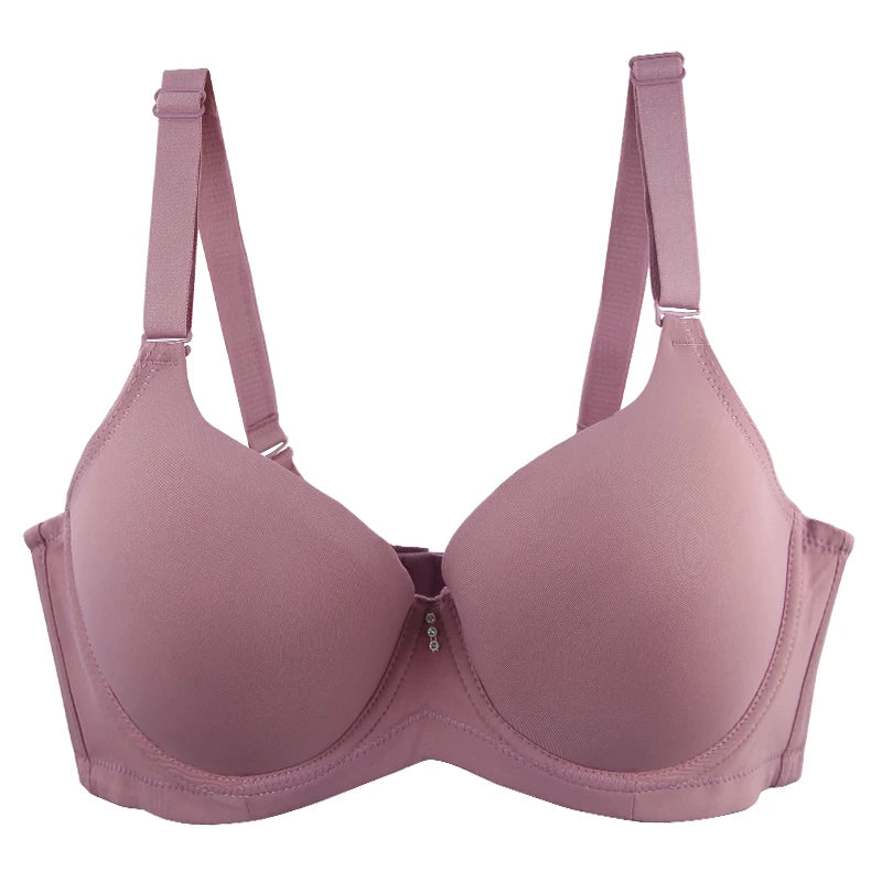 2023 New Sexy Full Cup Bras Black Gray Pink Red Beige Underwear Comfortable For Women DE Cup Female Solid Plus Size Lingerie