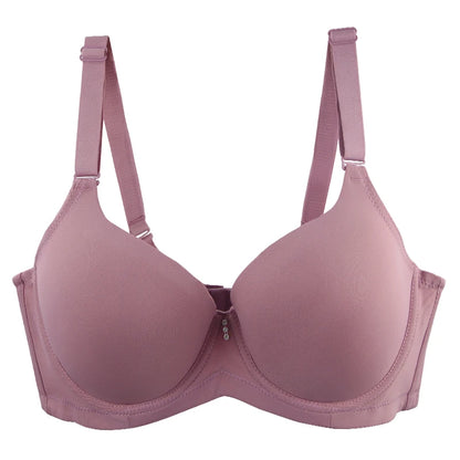 2023 New Sexy Large Size Underwear Comfortable Thin Mold Full Cup Bras For Women DE Cup Female Solid Lingerie