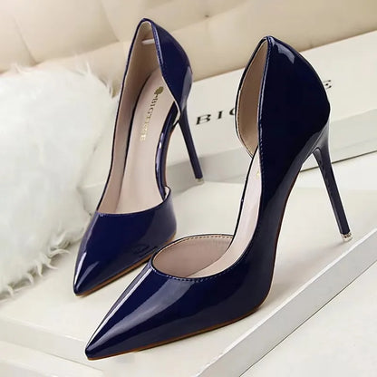 BIGTREE Shoes Patent Leather Heels 2026 Fashion Woman Pumps Stiletto Women Shoes Sexy Party Shoes Women High Heels 12 Colour