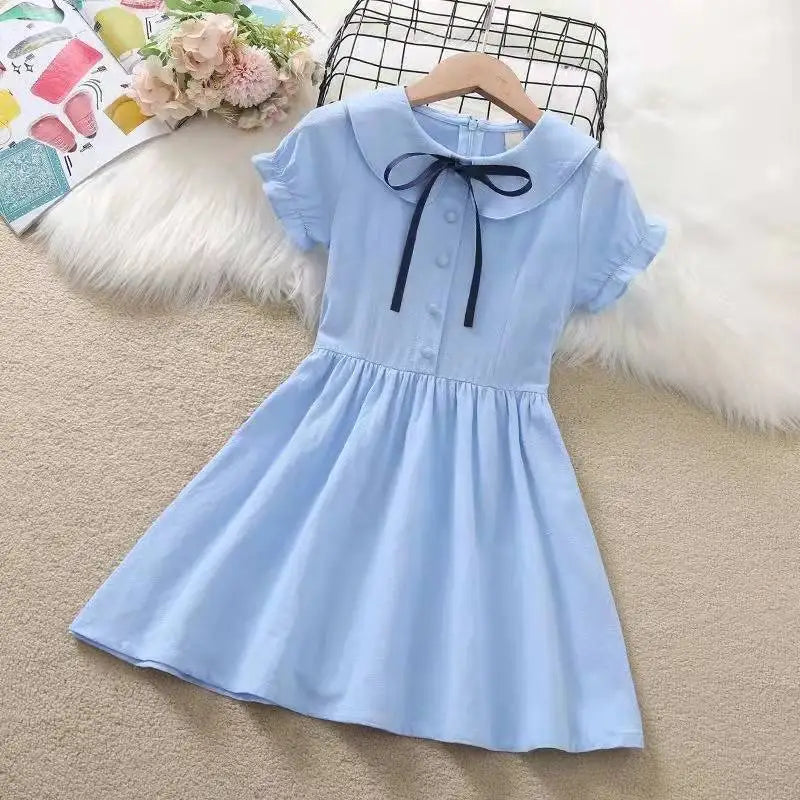 Fashion Summer 2026 Girls Cute Dress Party Kids School Dresses Costumes Children Princess Clothes Teen Vestidos 4 6 8 10 12 Year