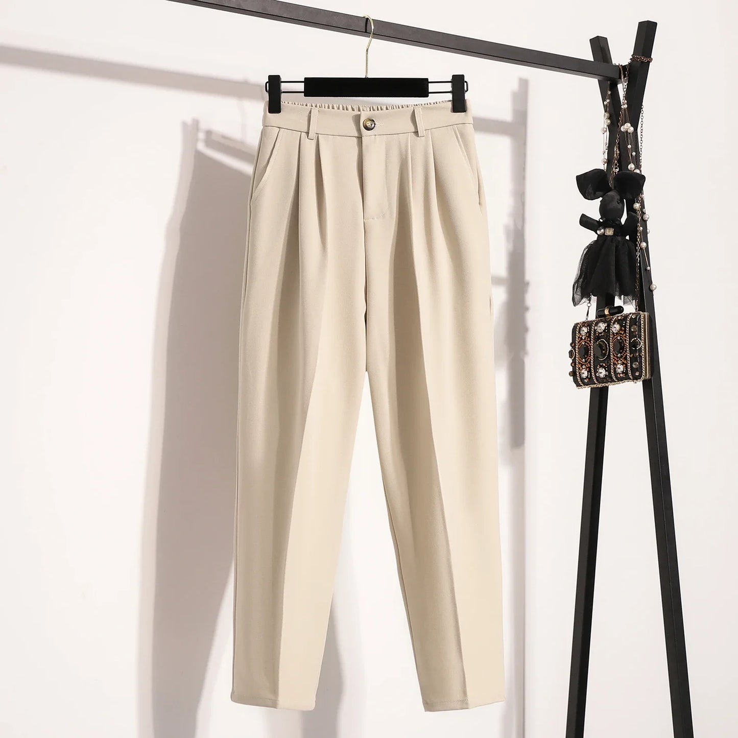 2026 Autumn Winter New Arrival High Waist Suit Pants Plus Size Pants WomanHigh Quality Korean Style Straight Trousers